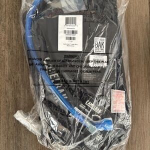 CamelBak Black Hydration Pack with Blue Tube